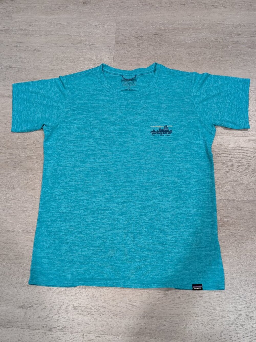 Patagonia Short Sleeve Capilene Cool Daily Graphic Shirt - Teal Green